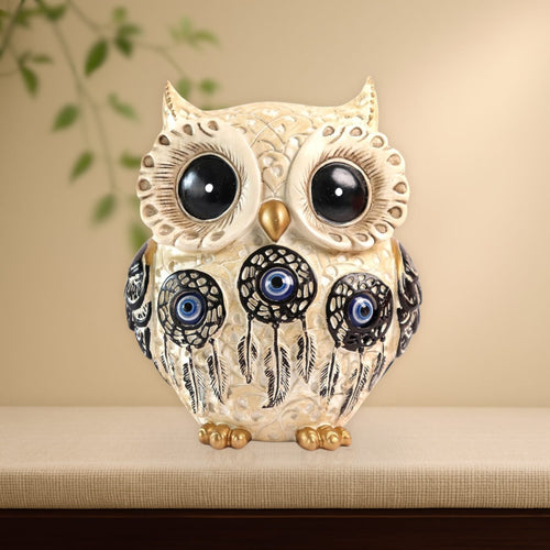 White Owl Showpiece - ( Evil Eye )