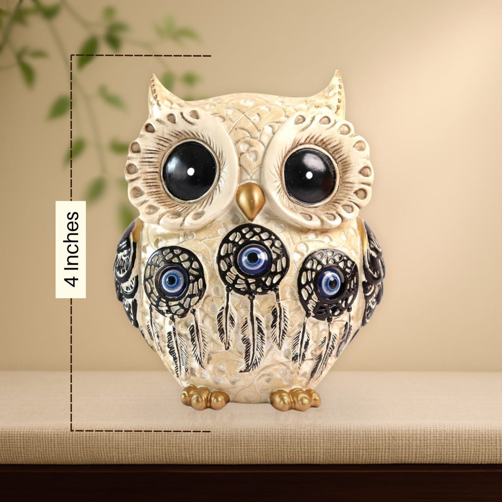 White Owl Showpiece - ( Evil Eye )