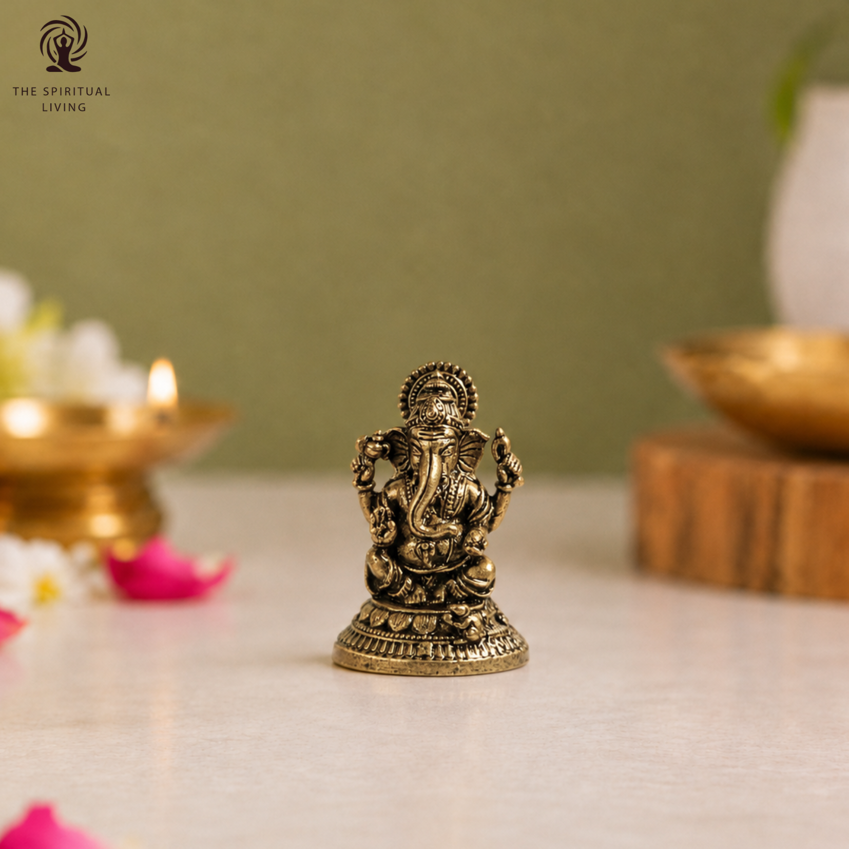 Small Ganesha Idol Pocket Size | 1 Inch | Small Ganpati Murti | God Idol |गणपति बप्पा मोरया |