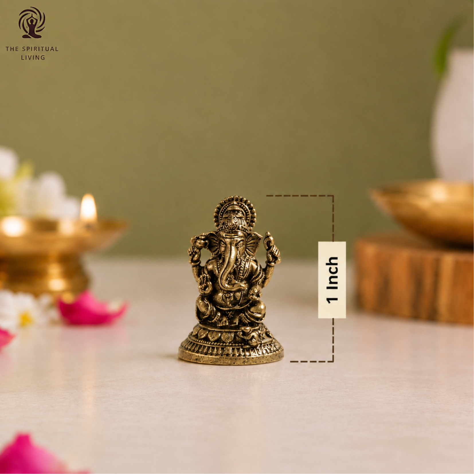 Small Ganesha Idol Pocket Size | 1 Inch | Small Ganpati Murti | God Idol |गणपति बप्पा मोरया |