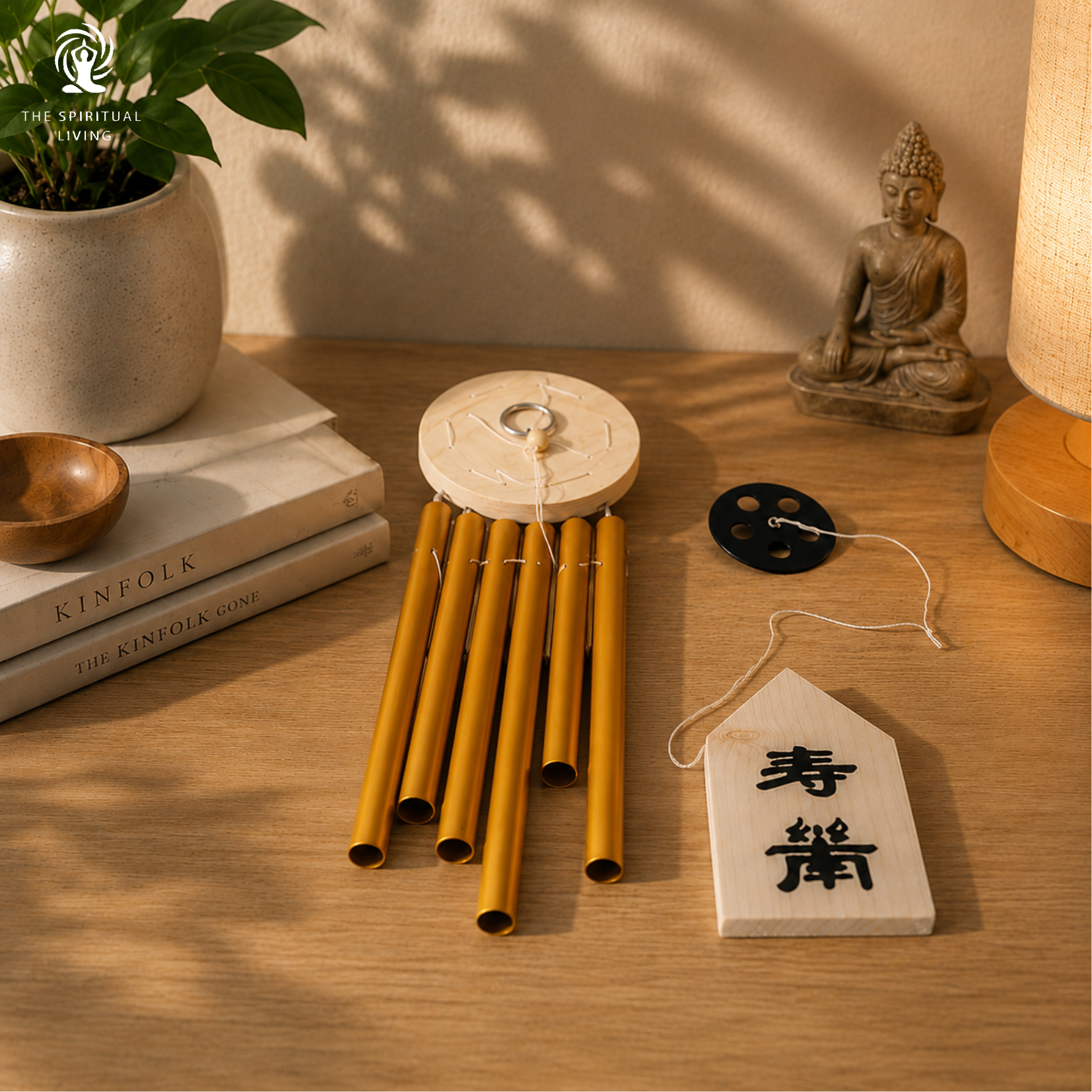 Feng Shui Metal Windchime with 6 pipes