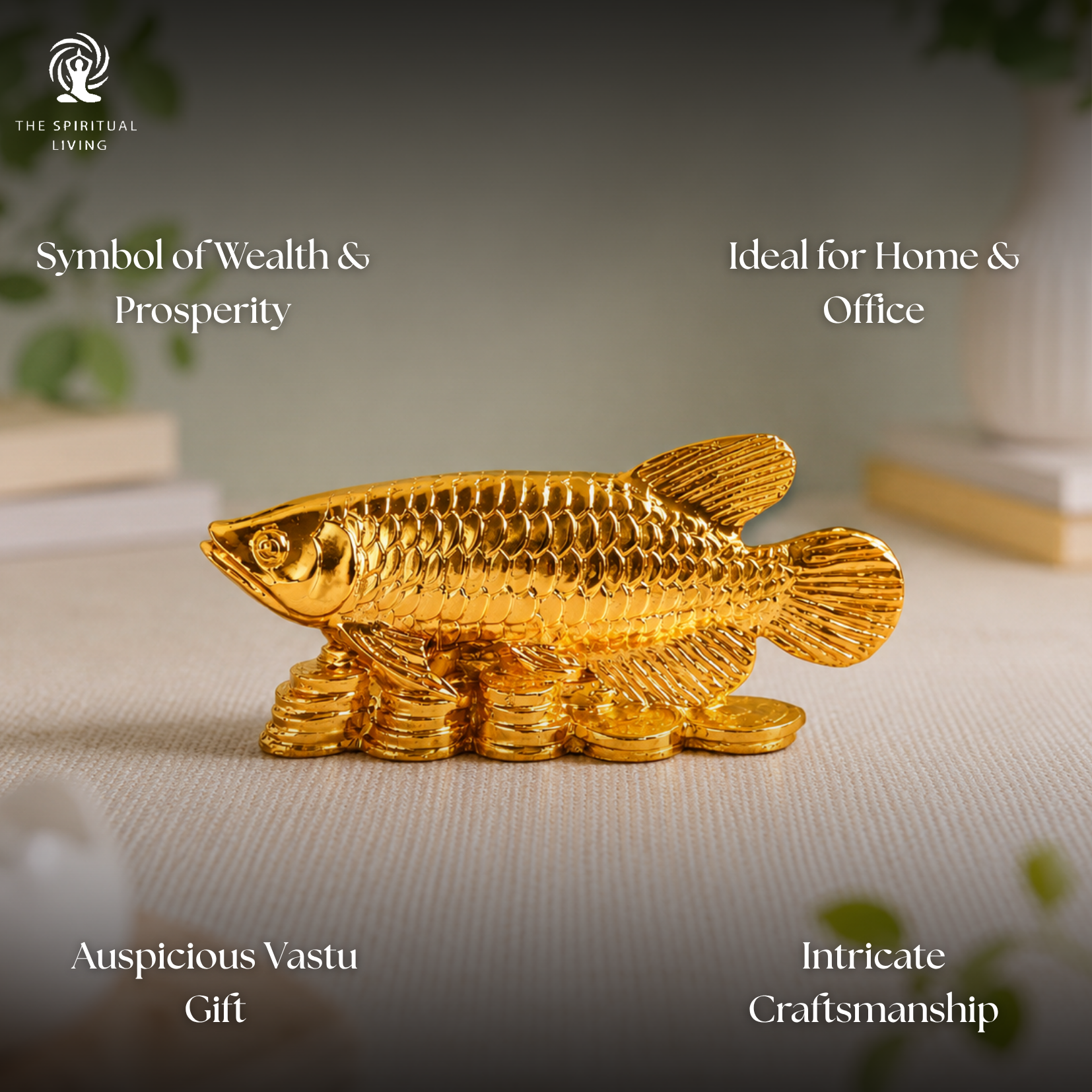 Feng Shui Arowana Fish Statue | 5.5 Inch | Vastu Products | Home & Office |