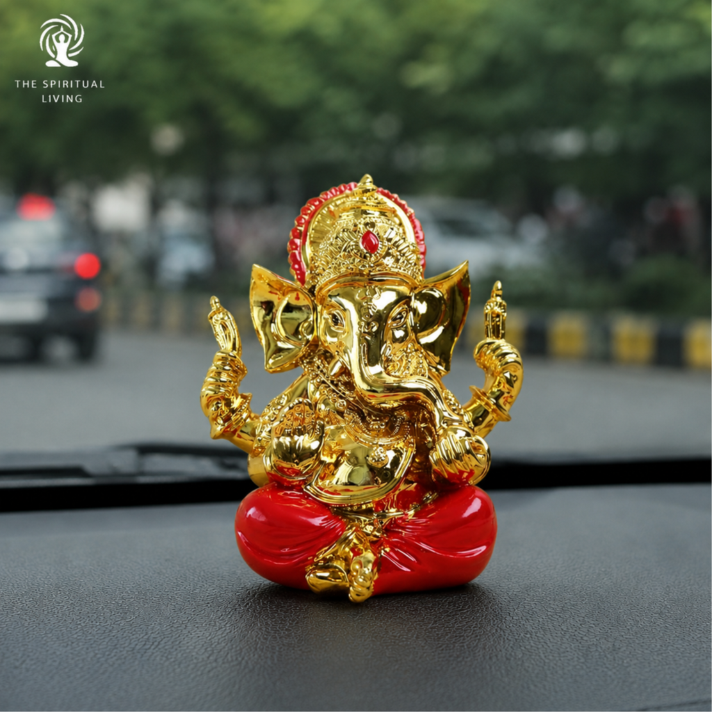 24K Gold Plated Ganesha Idol - 3.75 Inch