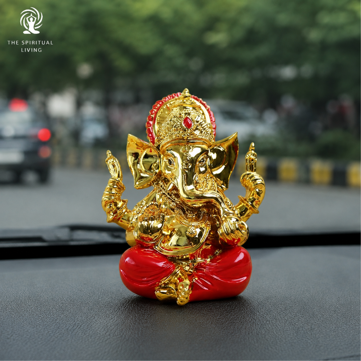 24K Gold Plated Ganesha Idol - 3.75 Inch