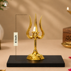 Zinc Metal Trishul - 4 Inch