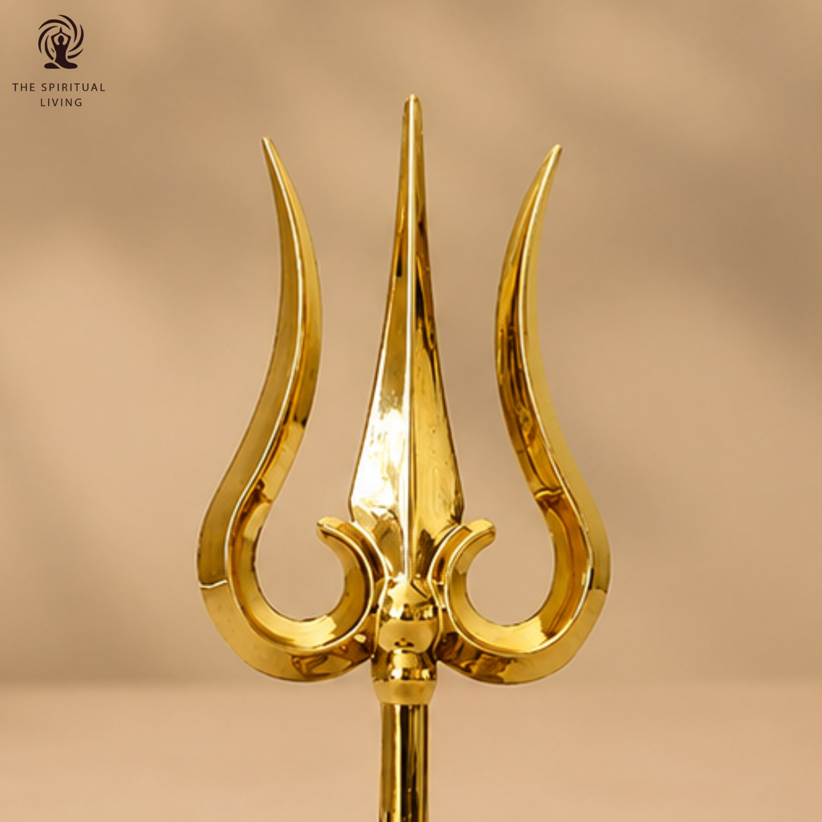 Zinc Metal Trishul - 4 Inch