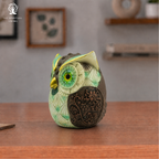 Premuim Green Owl Statue for Good Luck I 4.5 Inch |  उल्लू | Figurine | Showpiece |