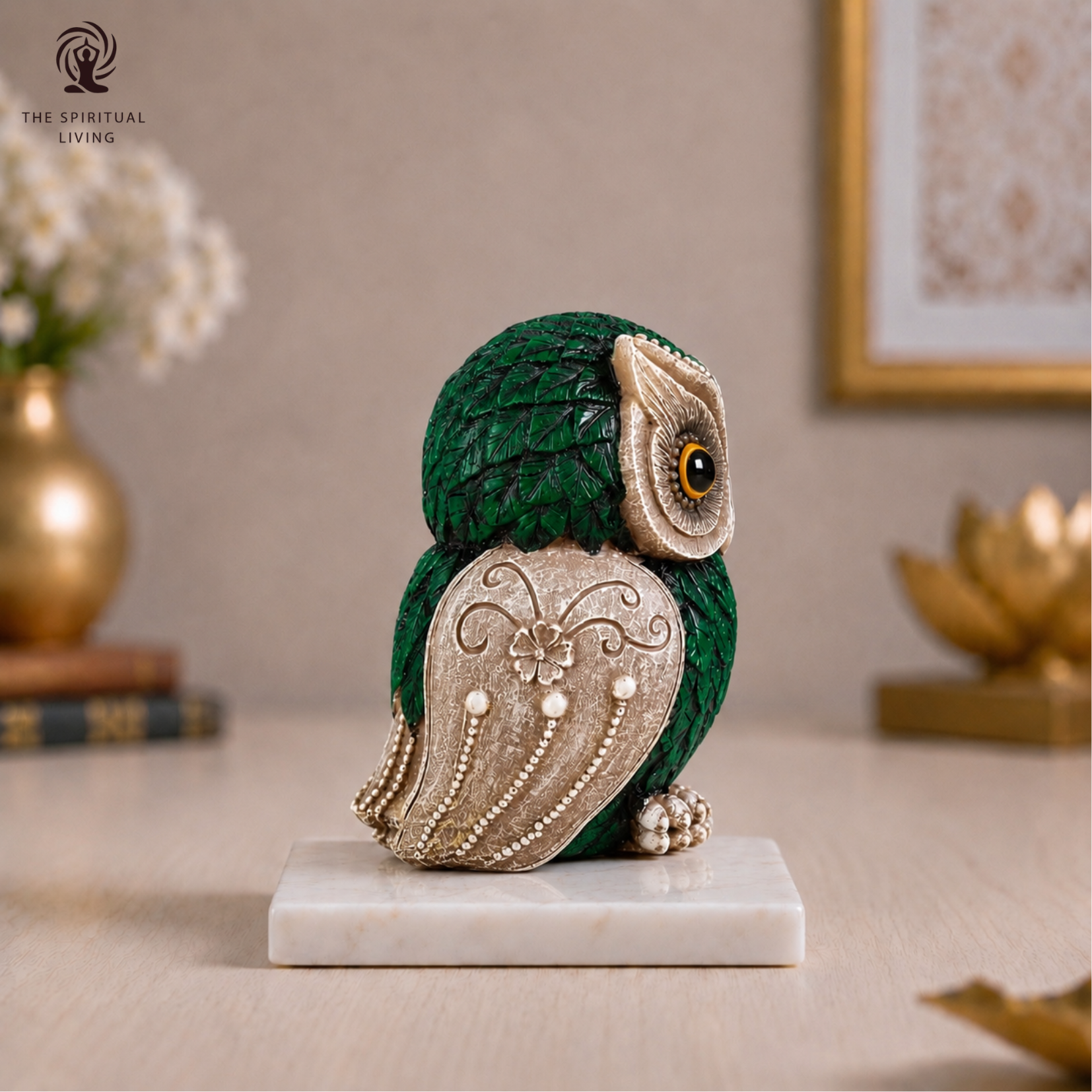 Owl Statue for Good Luck - 4 Inch