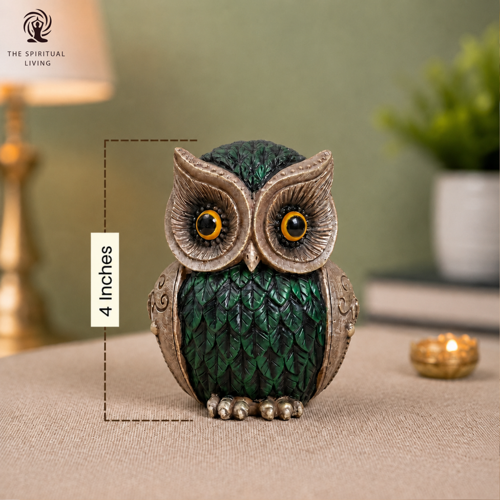 Owl Statue for Good Luck - 4 Inch