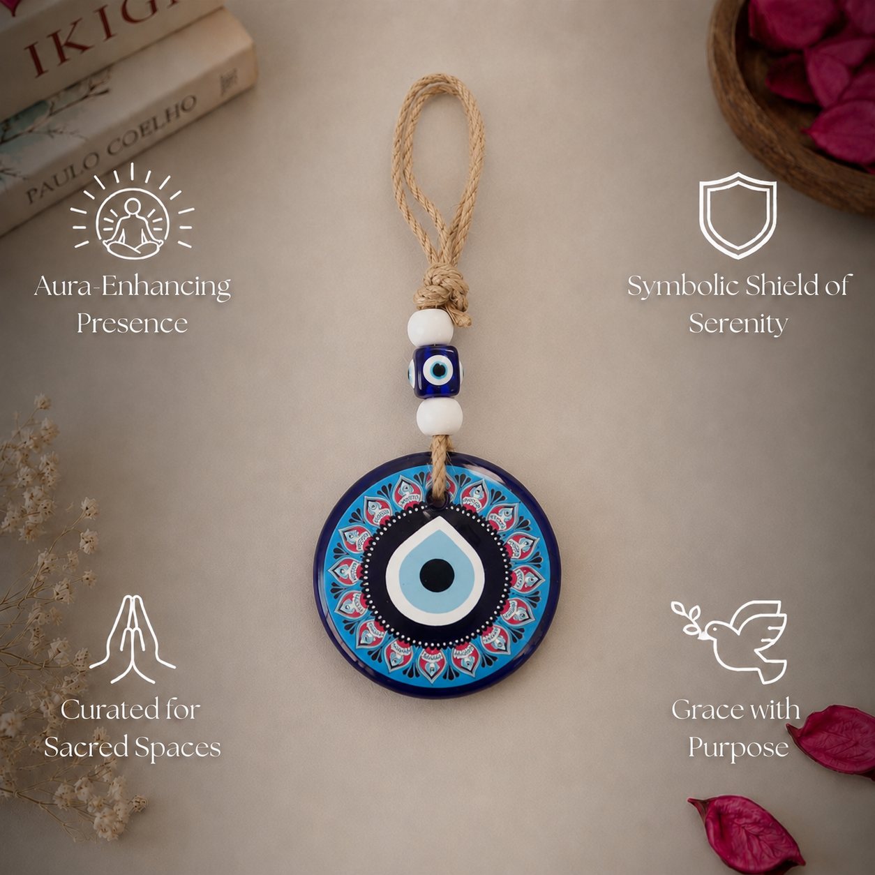 Evil Eye Hanging for Home - 8 Inch