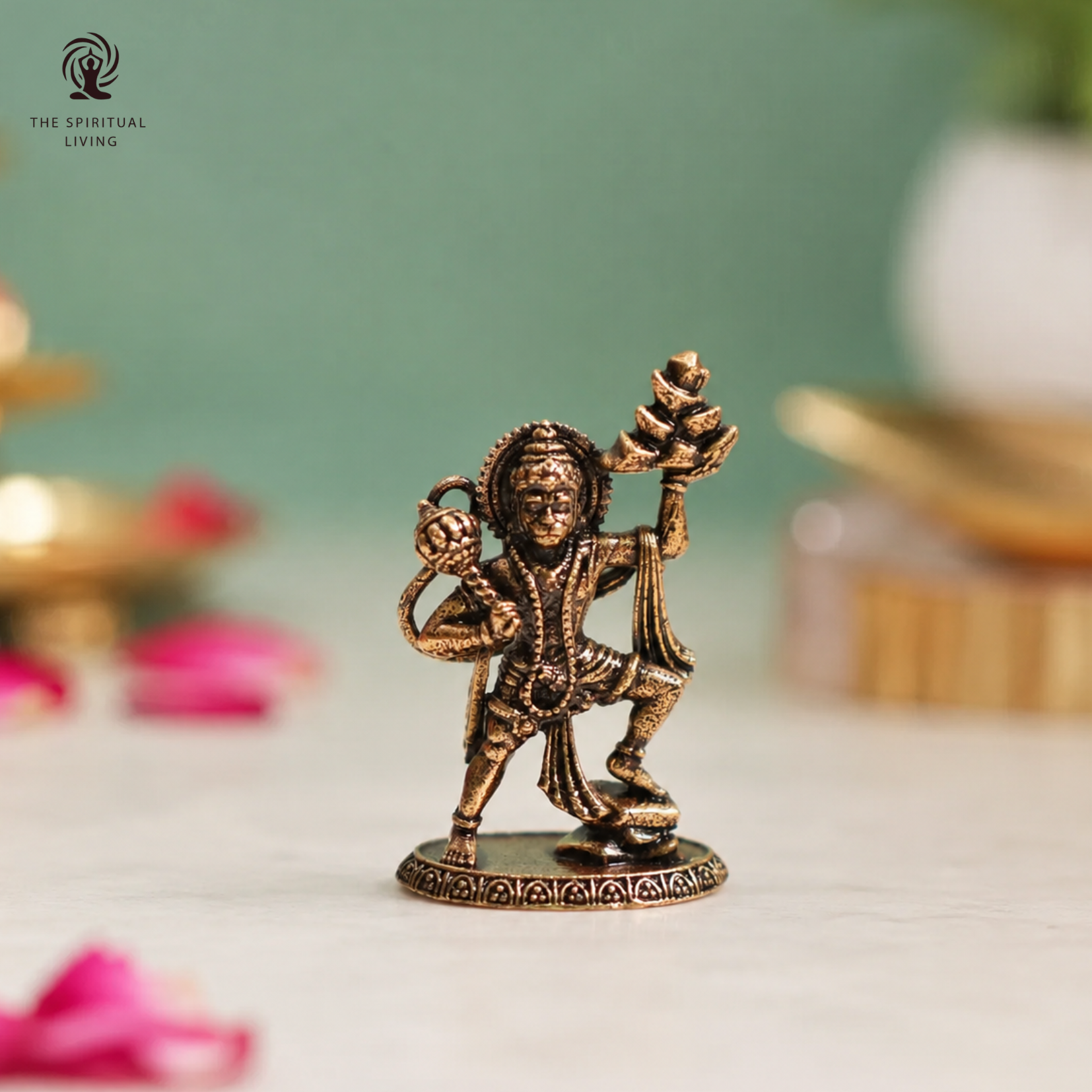 Brass Hanuman Mini Murti | 1 Inch | Statue | Idol