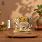 Kamdhenu Cow with Calf Idol - 2.5 Inch
