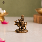 Krishna Ji with Cow | 1 Inch | Gau MATA | Krishna Idol | જય શ્રી કૃષ્ણ | Small | Mini |