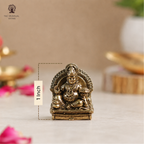 Brass Miniature Kubera | 1 Inch | Kuber Murti | God of Wealth Statue |Lord Kuber Small Idol |