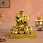 Resin Kuber Ji Ki Murti | 8 Inch | Kubera Idol |