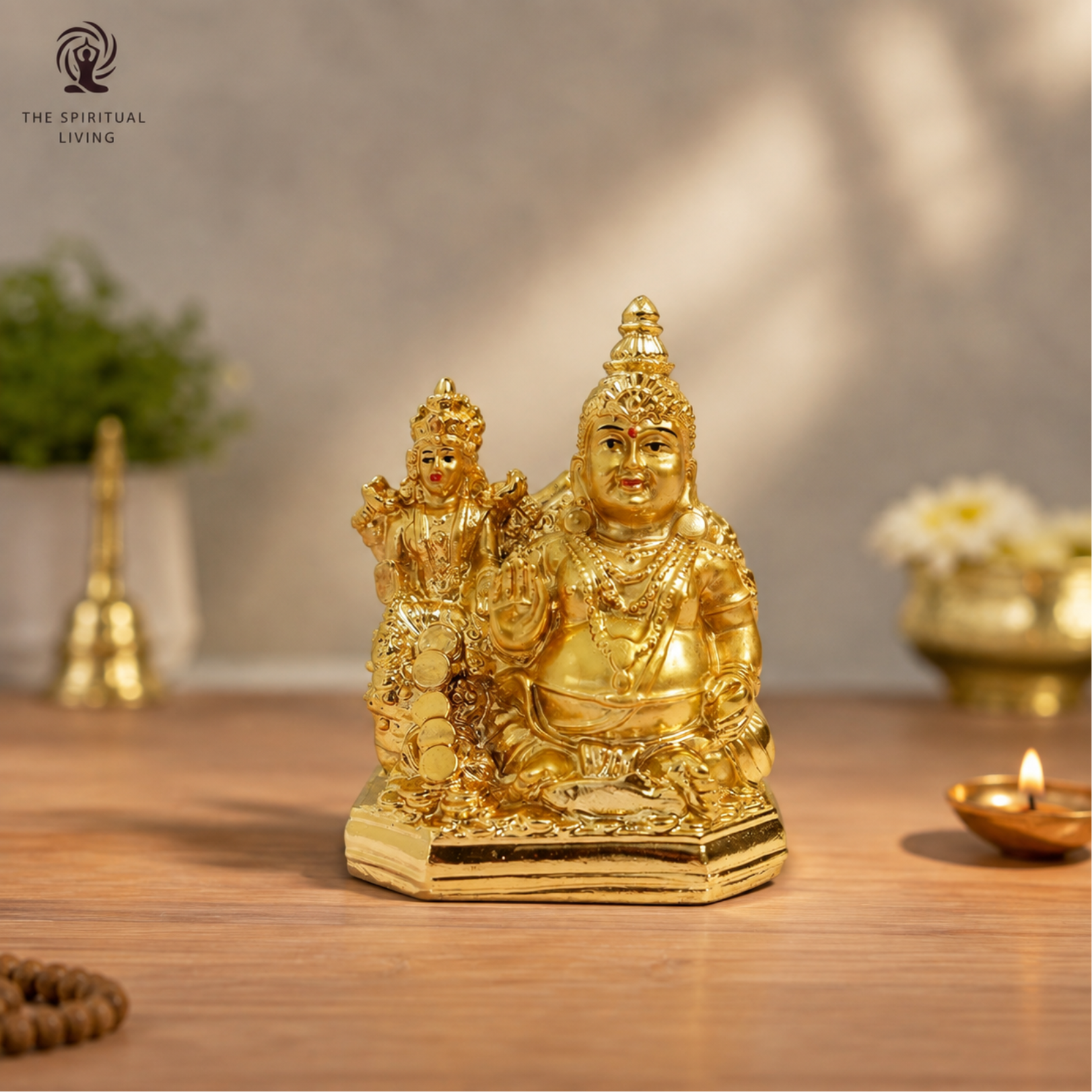 Lakshmi Kubera Statue Idol 4 INCH