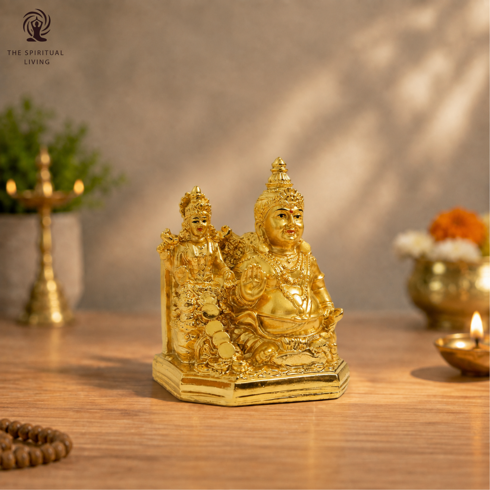 Lakshmi Kubera Statue Idol 4 INCH
