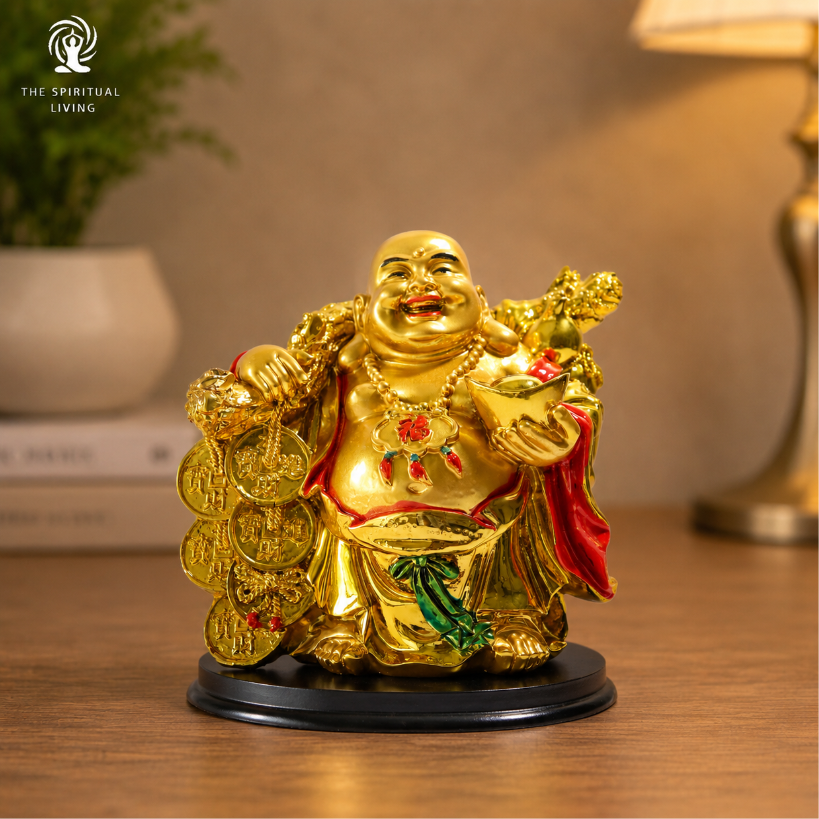 Laughing Buddha for Money and Good Luck - 7 Inch