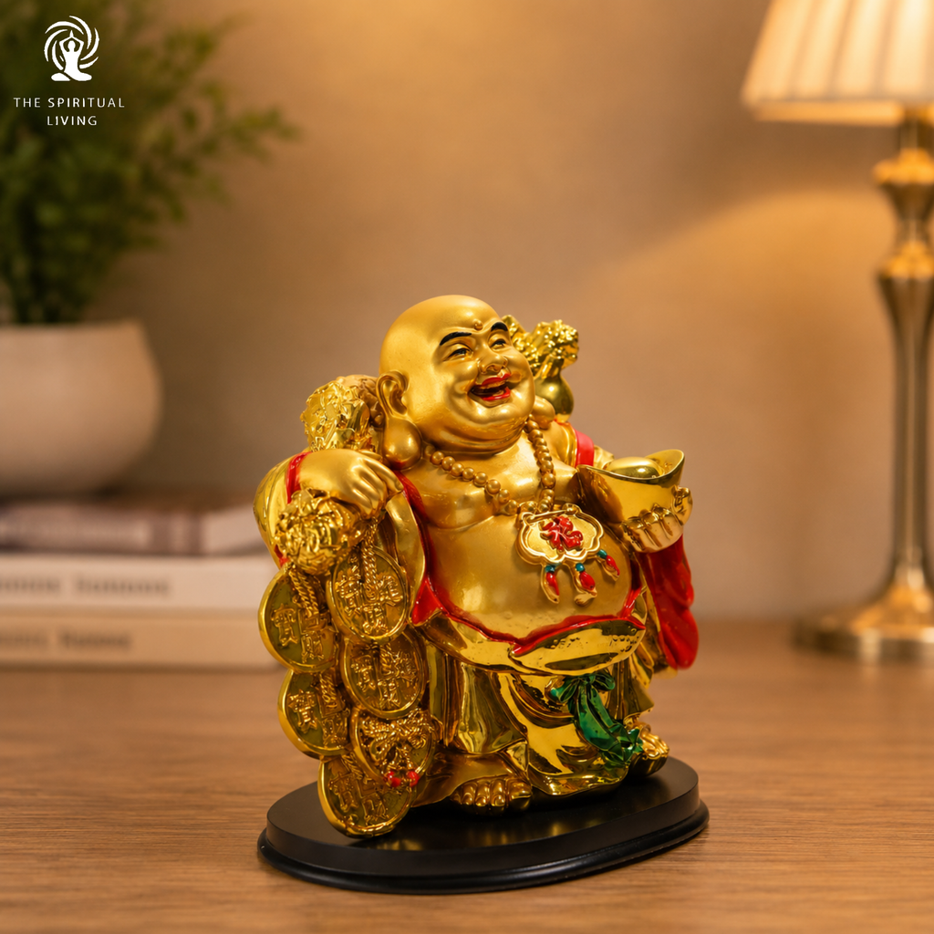 Laughing Buddha for Money and Good Luck - 7 Inch