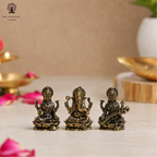 Lakshmi Ganesh Saraswati Idol | Small Idols | 1 Inch Murti