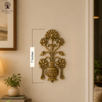 Brass Lotus Wall Hanging | 7 Inch | Wall Decor Items for Living Room |