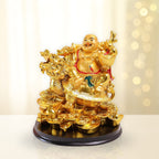 Laughing Buddha On Dragon Tortoise | 5 Inch |