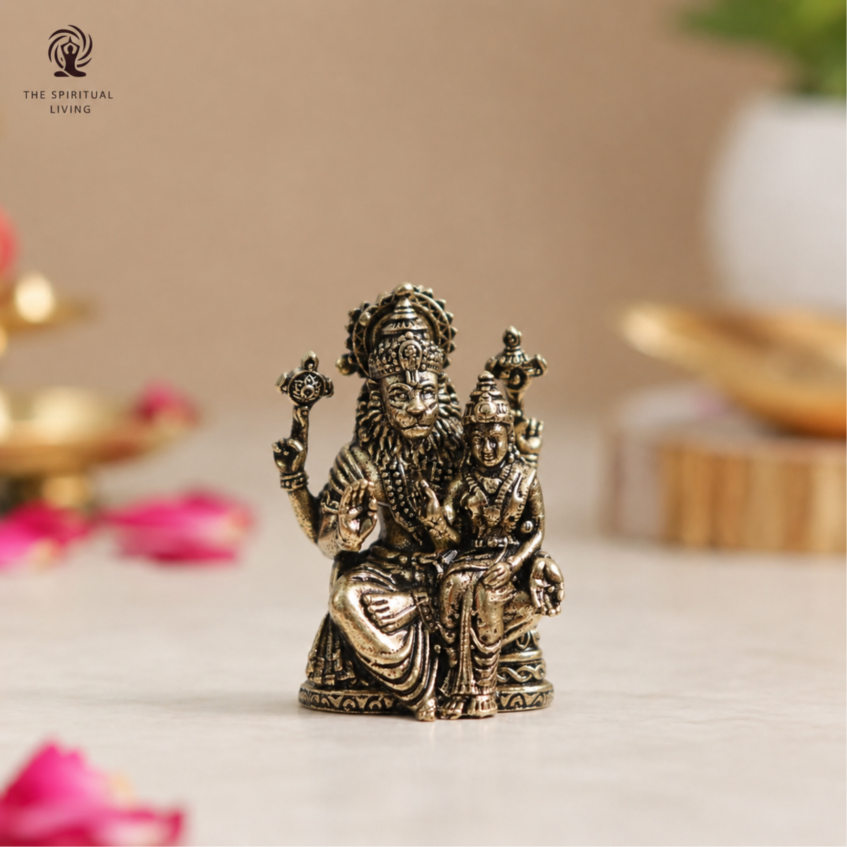Lakshmi Narasimha | Miniature God Idols | Patina | Protection & Wealth |
