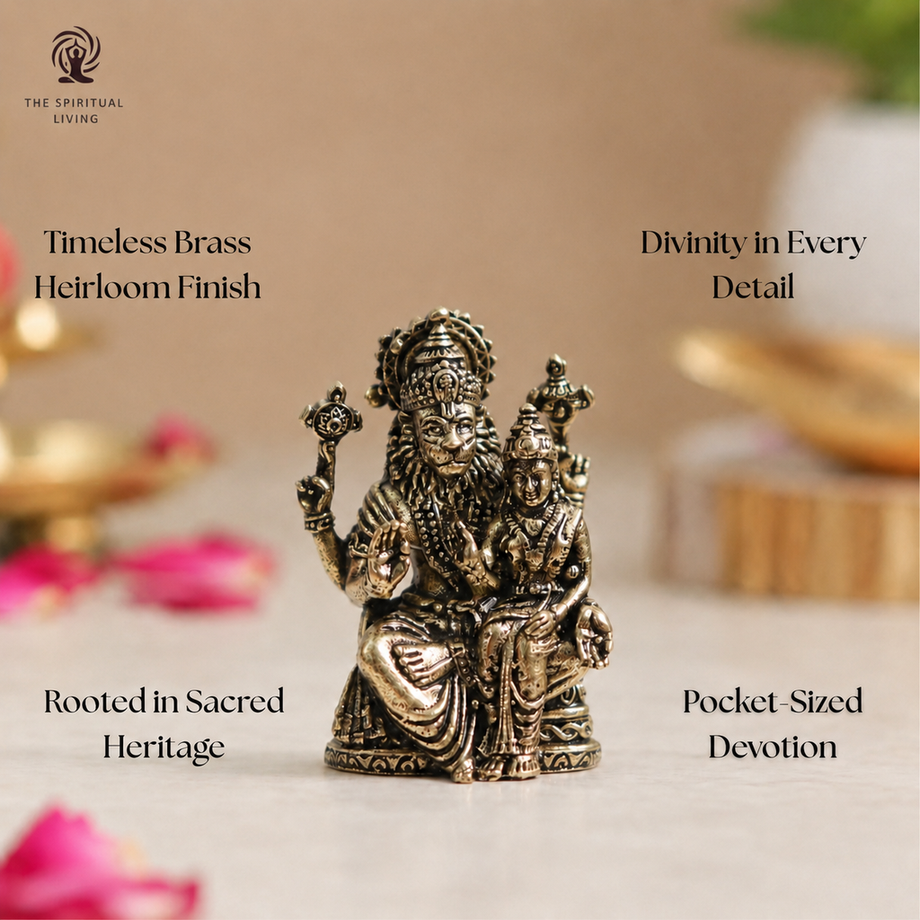 Lakshmi Narasimha | Miniature God Idols | Patina | Protection & Wealth |