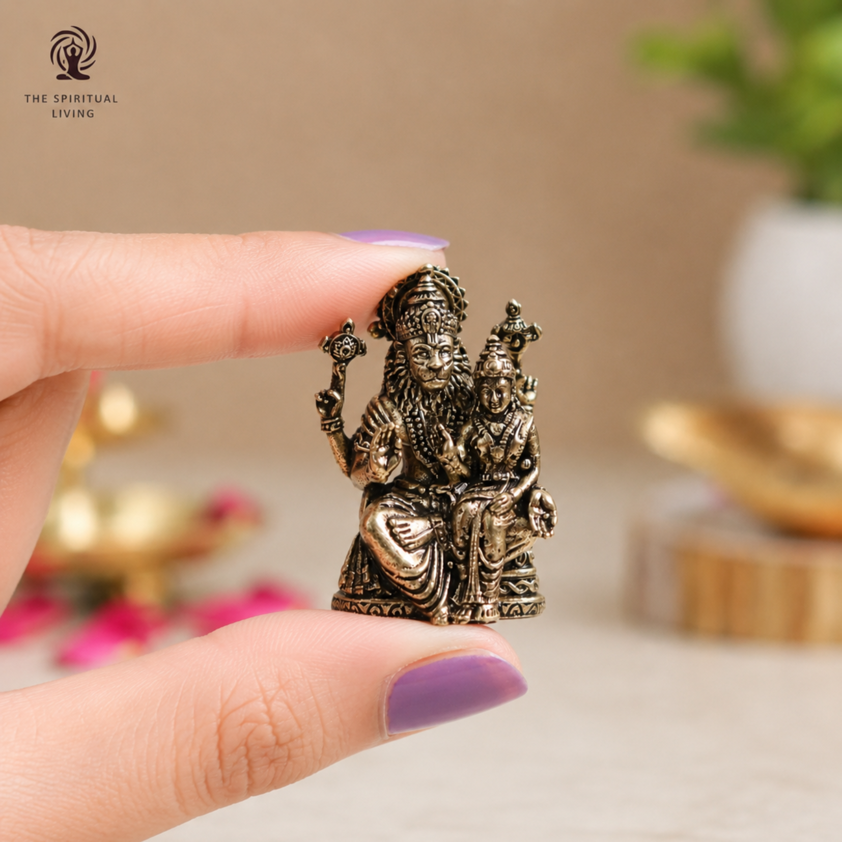 Lakshmi Narasimha | Miniature God Idols | Patina | Protection & Wealth |
