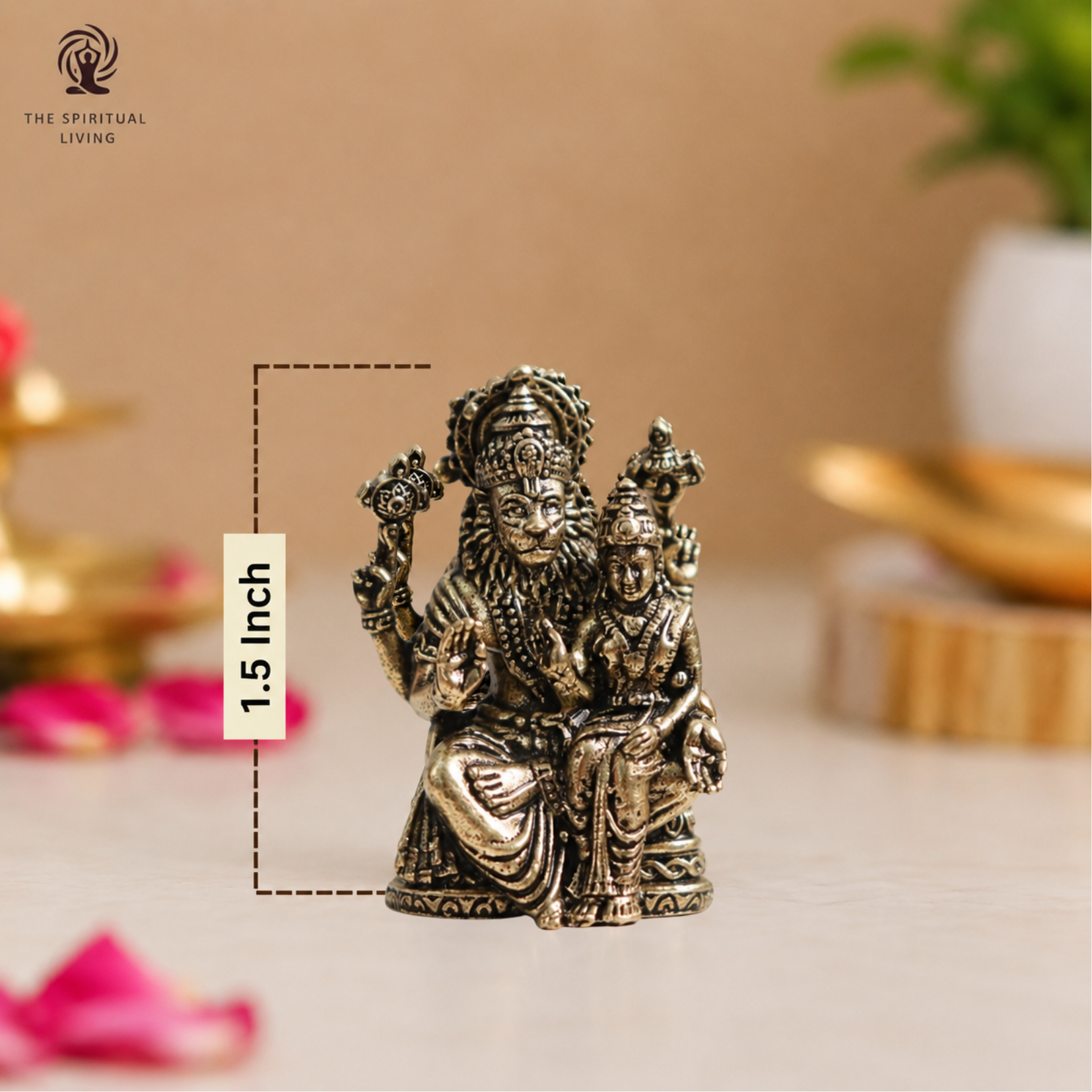 Lakshmi Narasimha | Miniature God Idols | Patina | Protection & Wealth |