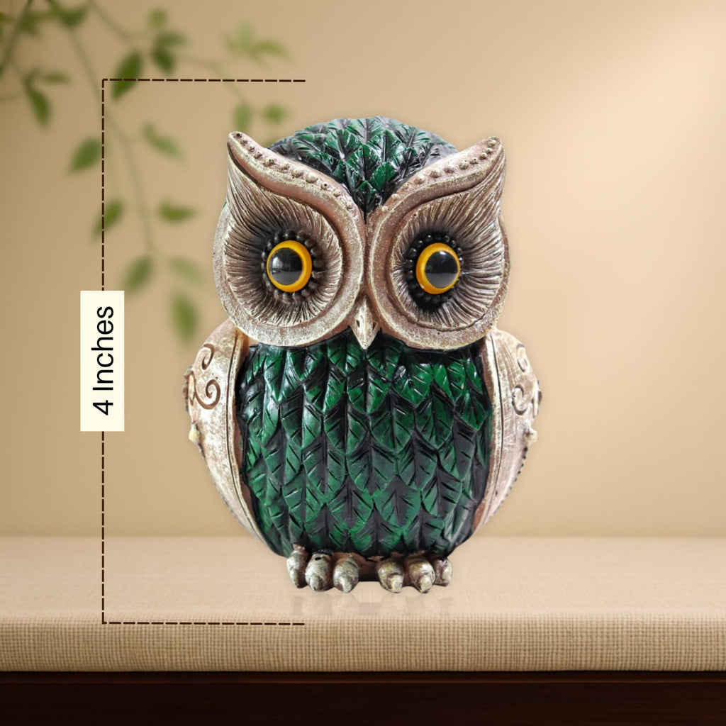 Owl Statue for Good Luck - 4 Inch