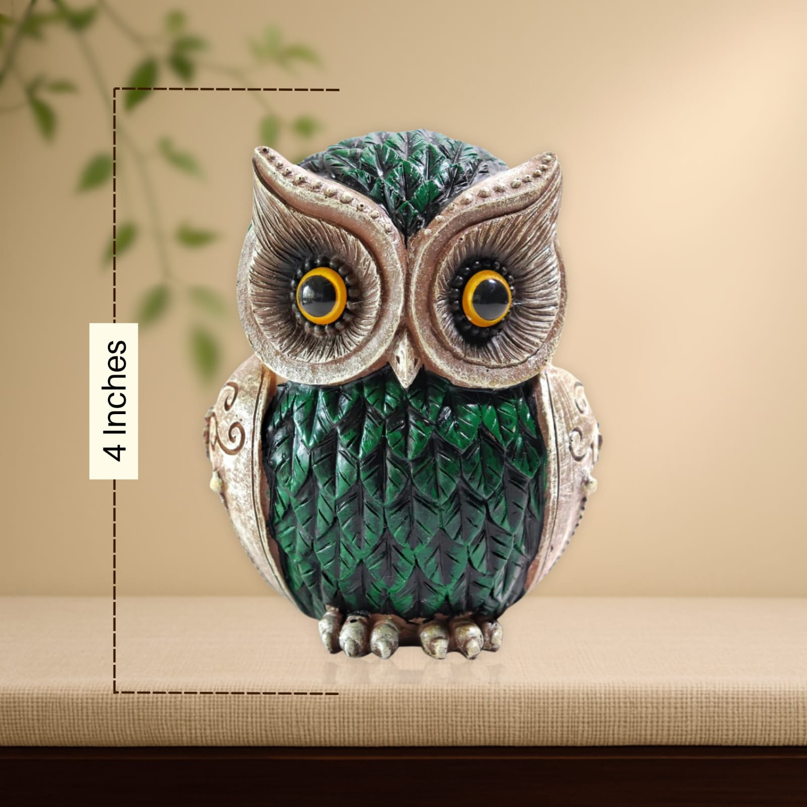 Owl Statue for Good Luck - 4 Inch