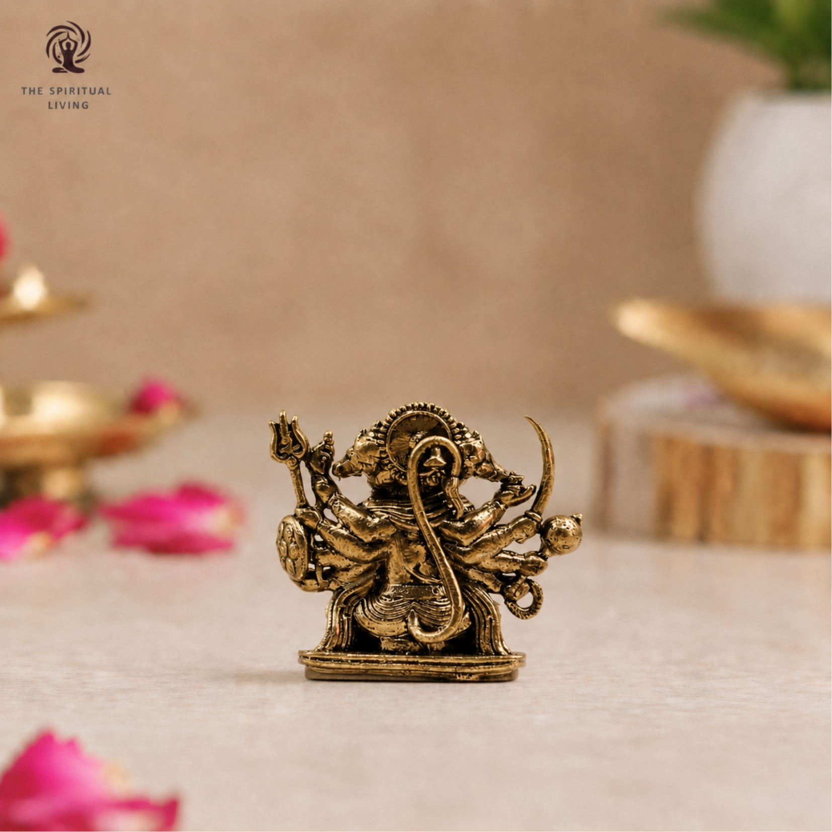 Panchmukhi Hanuman Ji Miniature Idol | 1 Inch | Small Statue | Vastu Protection |