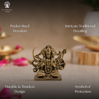 Panchmukhi Hanuman Ji Miniature Idol | 1 Inch | Small Statue | Vastu Protection |