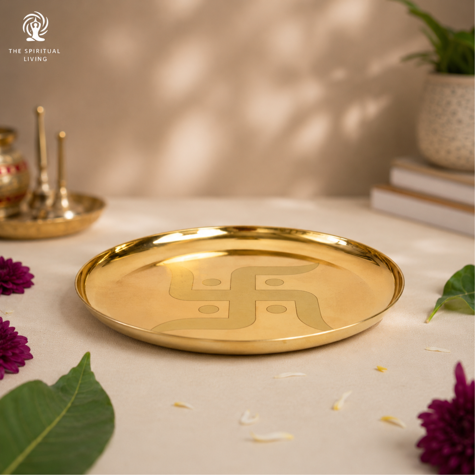 Swastik Pooja Thali - 6 Inch