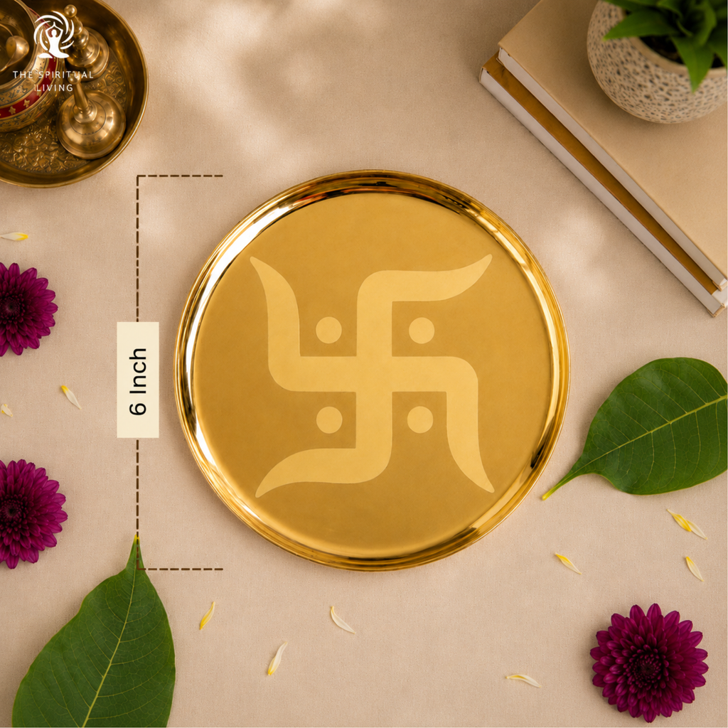 Swastik Pooja Thali - 6 Inch