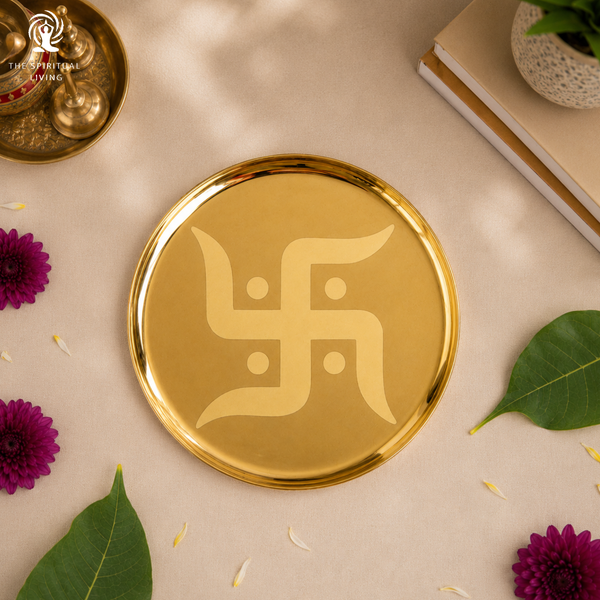 Swastik Pooja Thali - 6 Inch