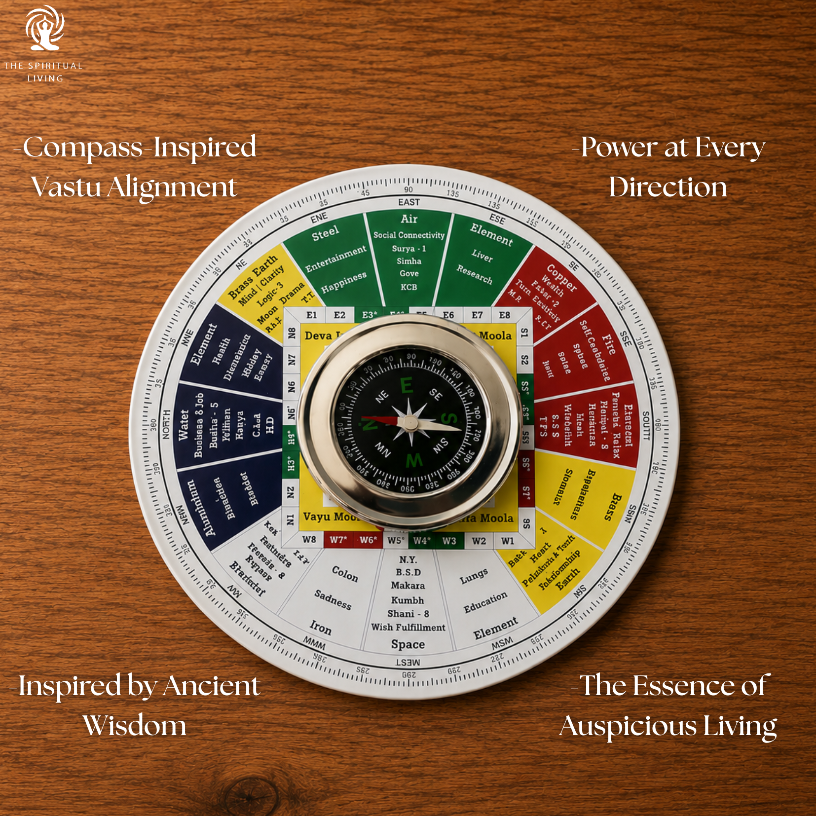 Shakti Chakra with Compass Vastu - 5.5 Inch