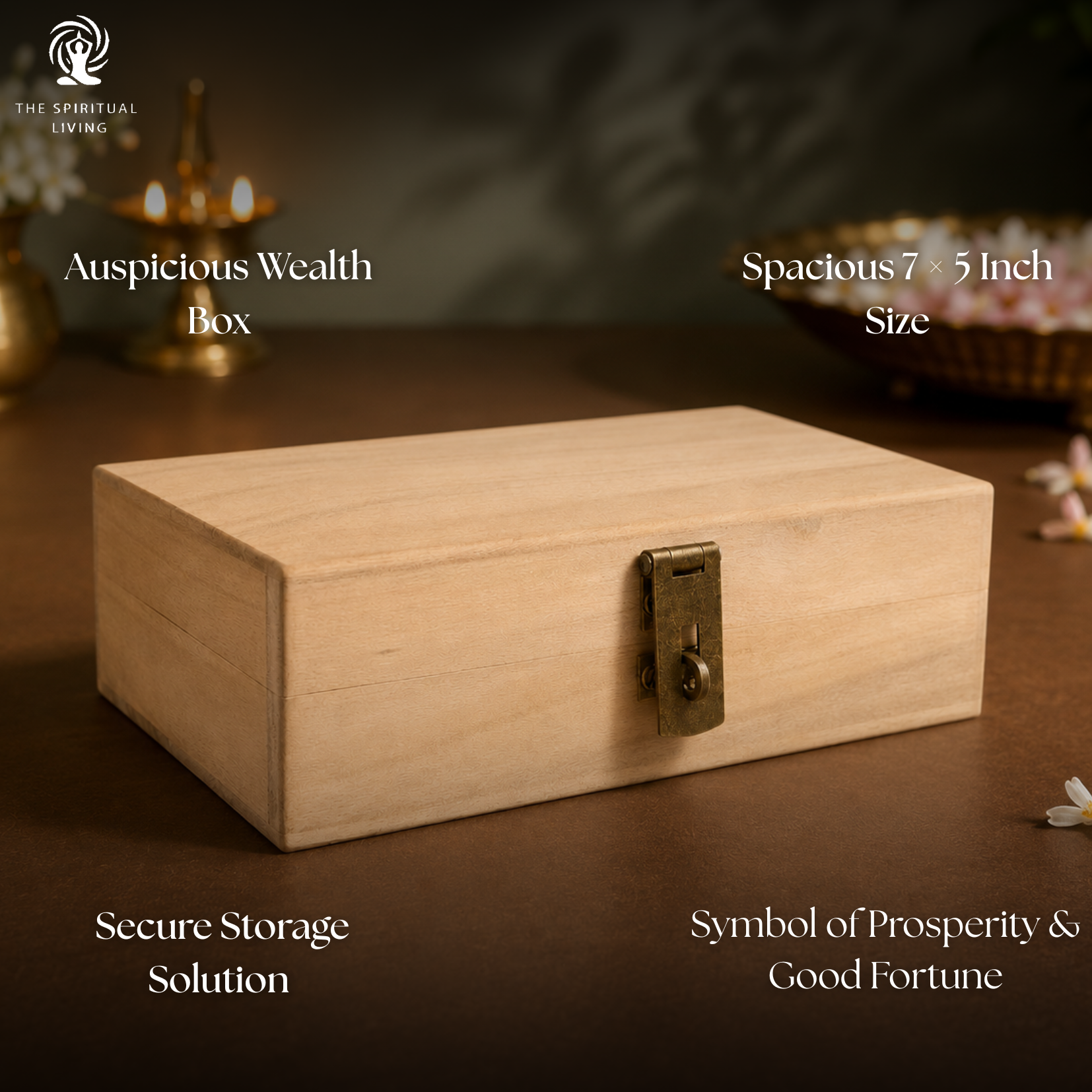 Shriparni Wealth Money Cash Box 7 x 5 Inch