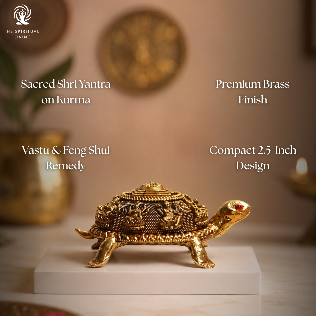 Shri Yantra On Tortoise | 2.5 Inch | वास्तु उपाय | Ashtalakshmi Kurma | Turtle | Feng Shui | Showpiece for Prosperity |