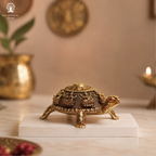 Shri Yantra On Tortoise | 2.5 Inch | वास्तु उपाय | Ashtalakshmi Kurma | Turtle | Feng Shui | Showpiece for Prosperity |