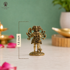 Brass Panchmukhi Hanuman Miniature | 1.5 Inch | Small | Hanuman Ji | जय श्री राम |