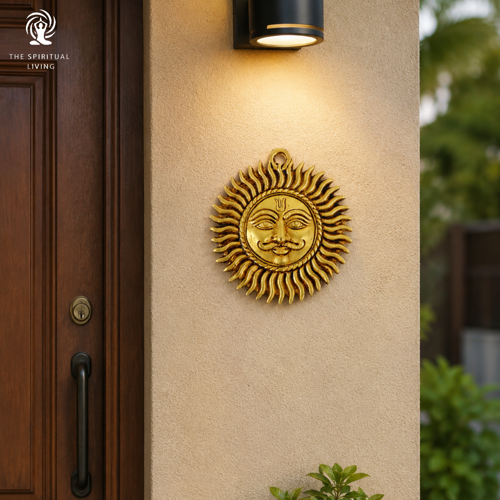 Brass Sun Wall Hanging | 3 Inch | God Idol | Surya Bhagwan Murti | Suraj Vastu |