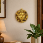Brass Sun Wall Hanging | 3 Inch | God Idol | Surya Bhagwan Murti | Suraj Vastu |