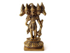 Brass Sacred Panchmukhi Hanuman Idol - 4-inch