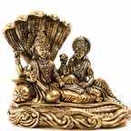Brass Vishnu Laxmi Idol - 3 Inch
