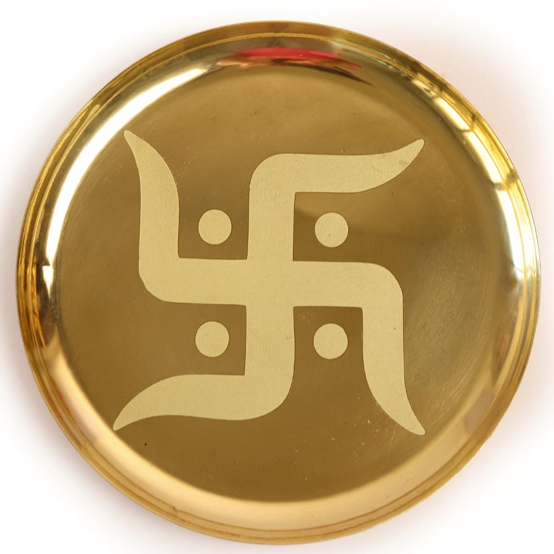Swastik Pooja Thali - 6 Inch