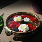 Brass Urli Bowl for Home Decor - 10 Inch