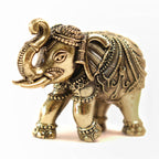 Brass Elephants Idols Pair - 2.5 Inch - 2 Pcs