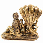 Brass Vishnu Laxmi Idol - 3 Inch